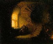 REMBRANDT Harmenszoon van Rijn The Philosopher in Meditation, oil painting